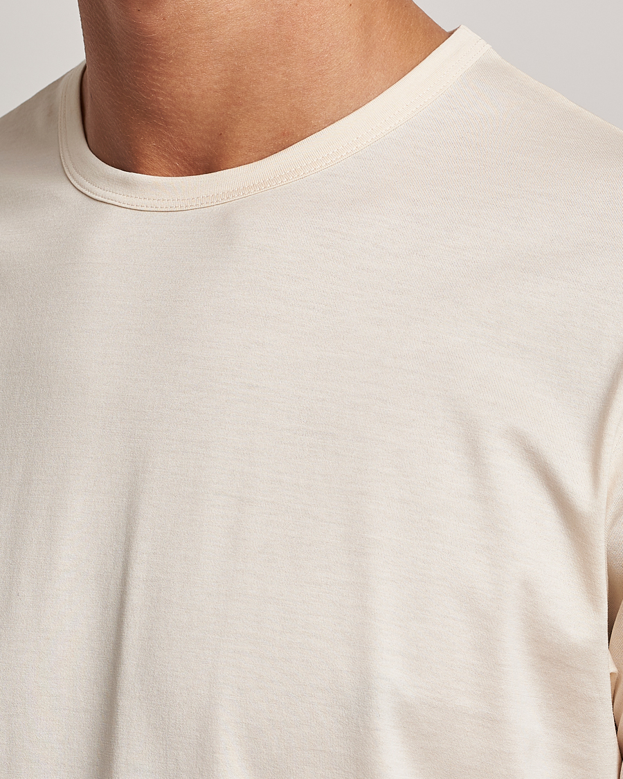 Mies | T-paidat | Sunspel | Crew Neck Q82 Cotton T-Shirt Undyed