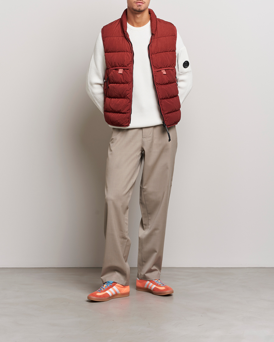 Mies | Puserot | C.P. Company | Full Rib Knitted Cotton Crewneck White