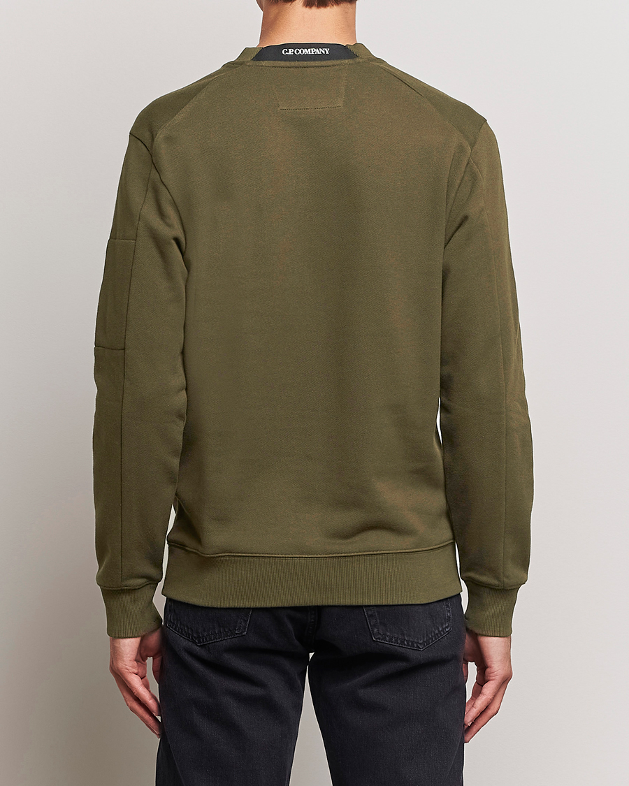 Mies | Puserot | C.P. Company | Diagonal Raised Fleece Lens Sweatshirt Military Green