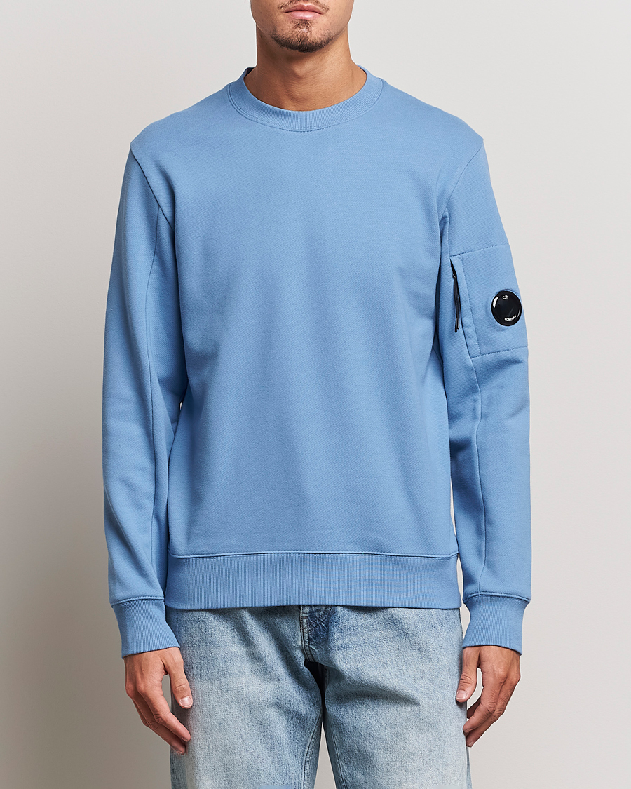 Mies | Vaatteet | C.P. Company | Diagonal Raised Fleece Lens Sweatshirt Blue
