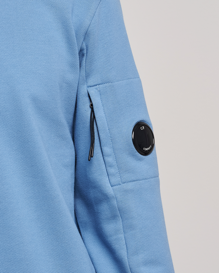 Mies | Puserot | C.P. Company | Diagonal Raised Fleece Lens Sweatshirt Blue