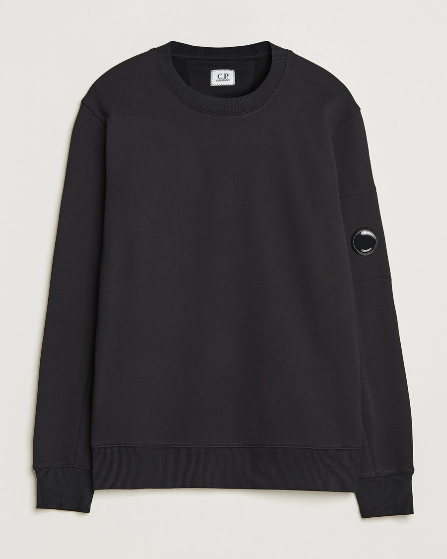 Mies |  | C.P. Company | Diagonal Raised Fleece Lens Sweatshirt Black