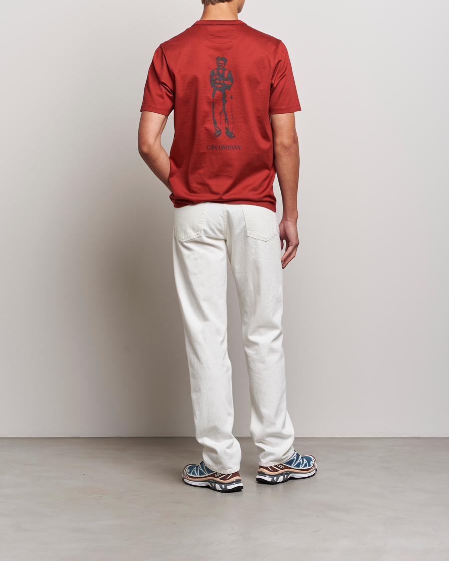 Mies | T-paidat | C.P. Company | Mercerized Jersey Logo T-Shirt Wine