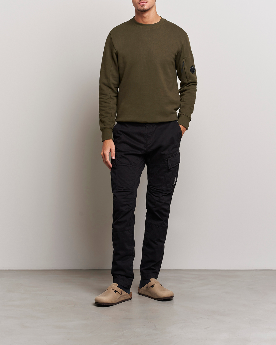 Mies | Housut | C.P. Company | Stretch Satin Lens Cargo Pants Black