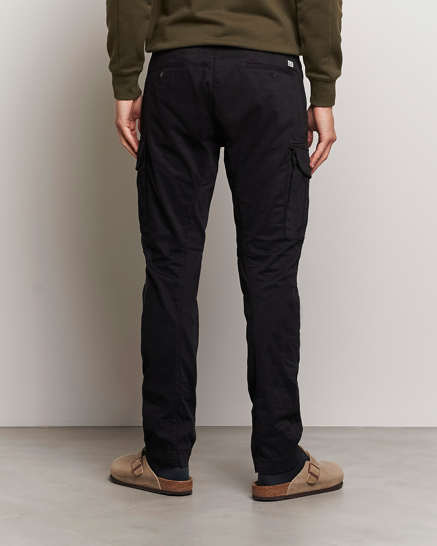 Mies | Housut | C.P. Company | Stretch Satin Lens Cargo Pants Black