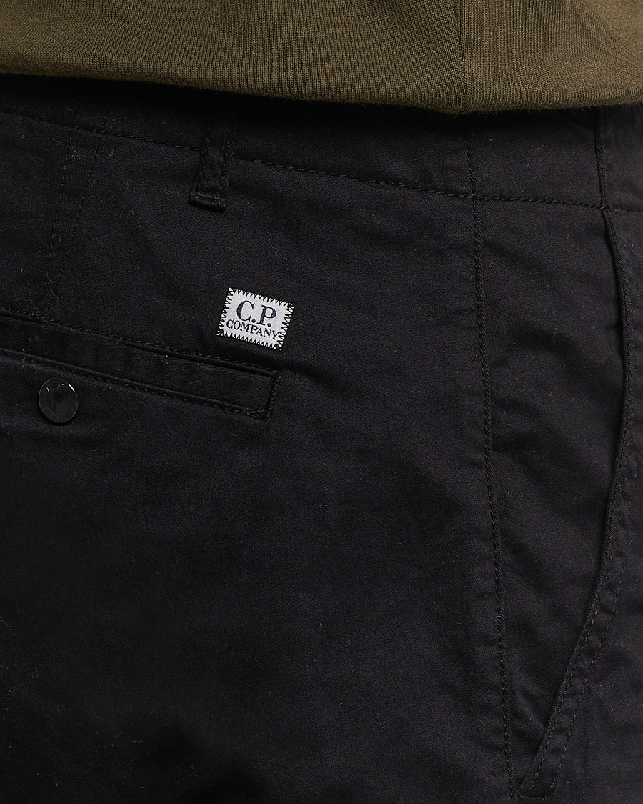 Mies | Housut | C.P. Company | Stretch Satin Lens Cargo Pants Black