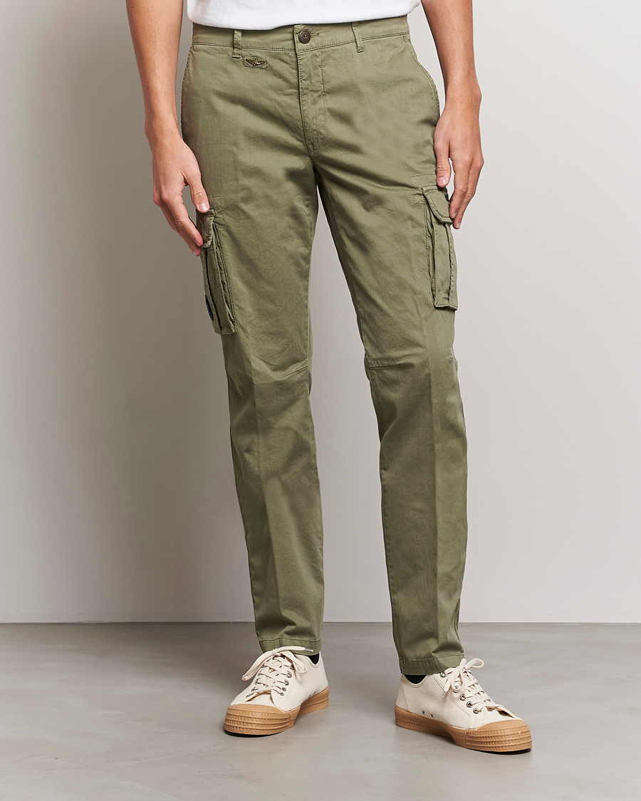 Mies | Cargo-housut | Aeronautica Militare | Cotton Cargo Pants Green