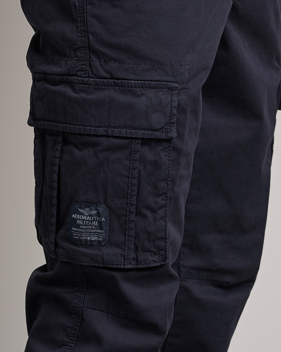 Mies | Housut | Aeronautica Militare | Cotton Cargo Pants Navy
