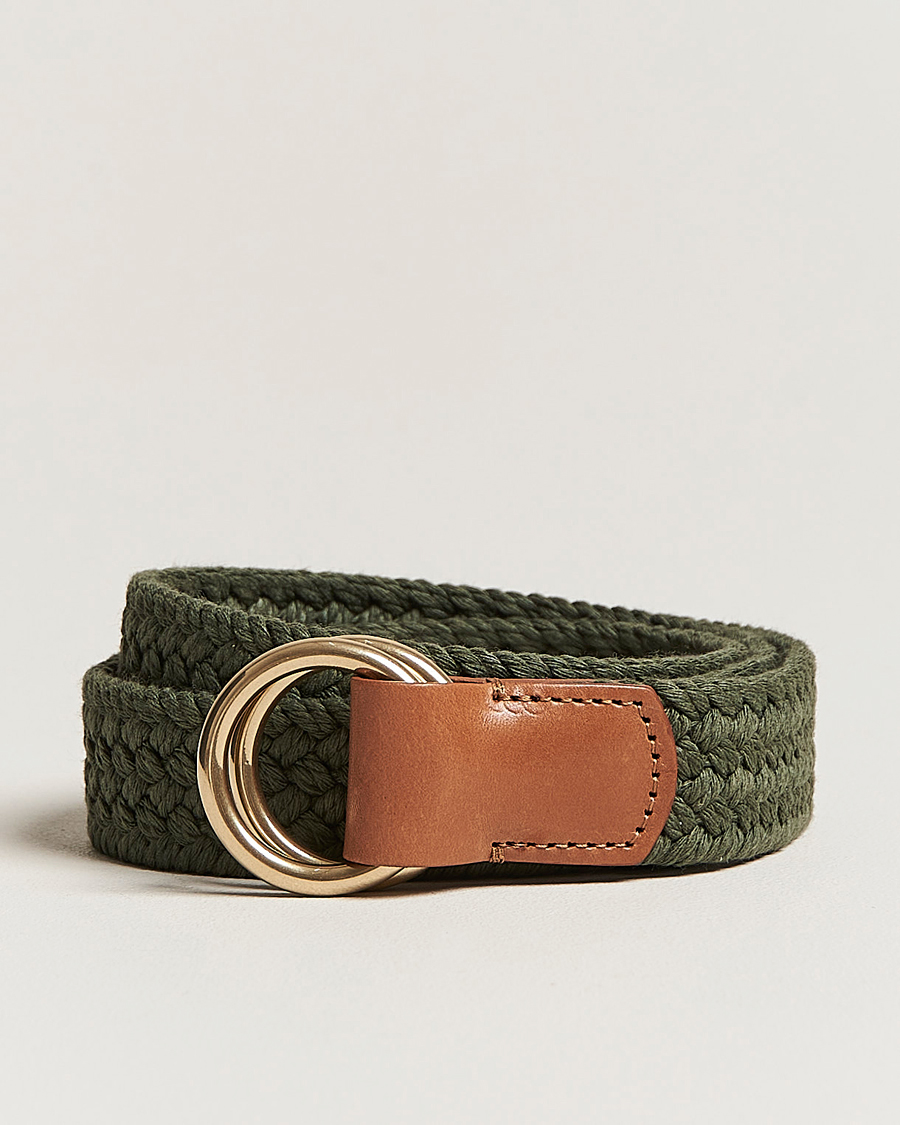 Mies |  | Anderson's | Woven Cotton Belt Green