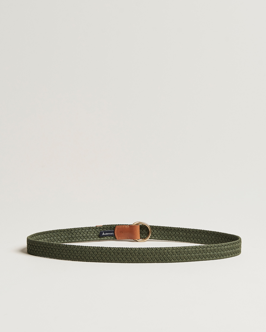 Mies |  | Anderson's | Woven Cotton Belt Green