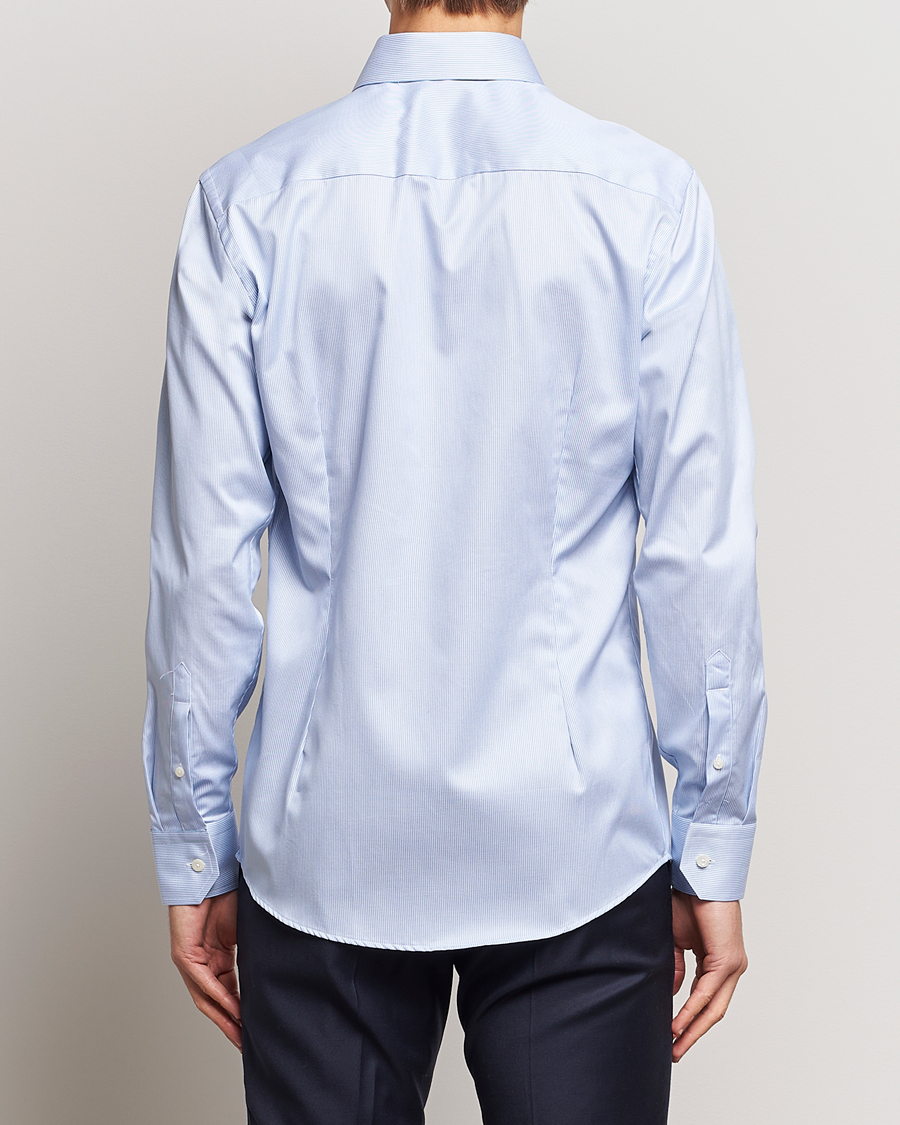 Mies | Kauluspaidat | Eton | Slim Fit Signature Twill Shirt Blue/White