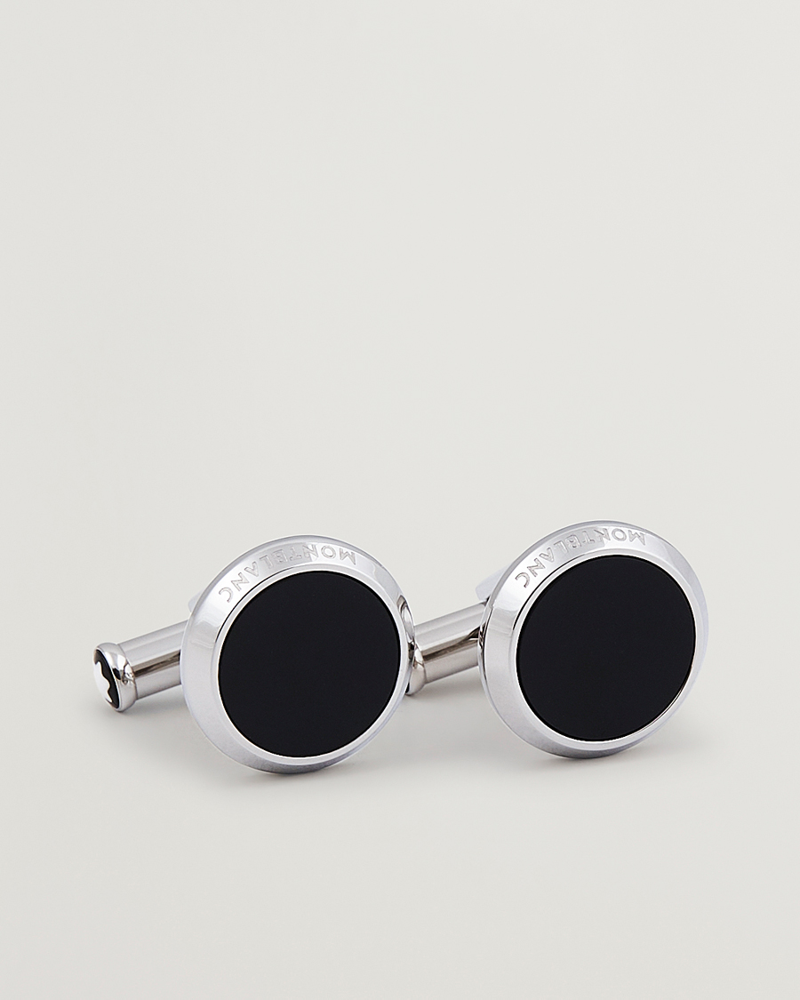 Mies | Kalvosinnapit | Montblanc | Meisterstück Steel Cufflinks Black Onyx