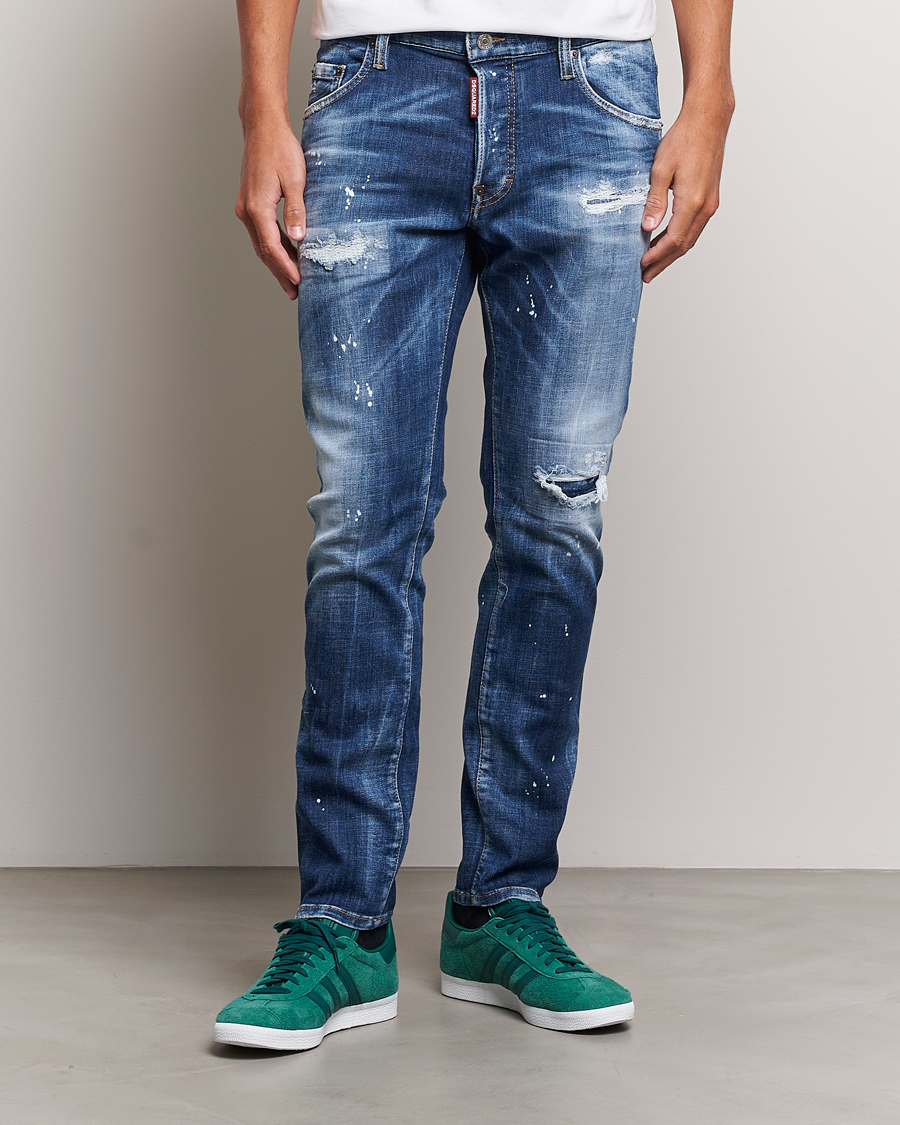 Mies | Farkut | Dsquared2 | Skater Jeans Light Blue Wash