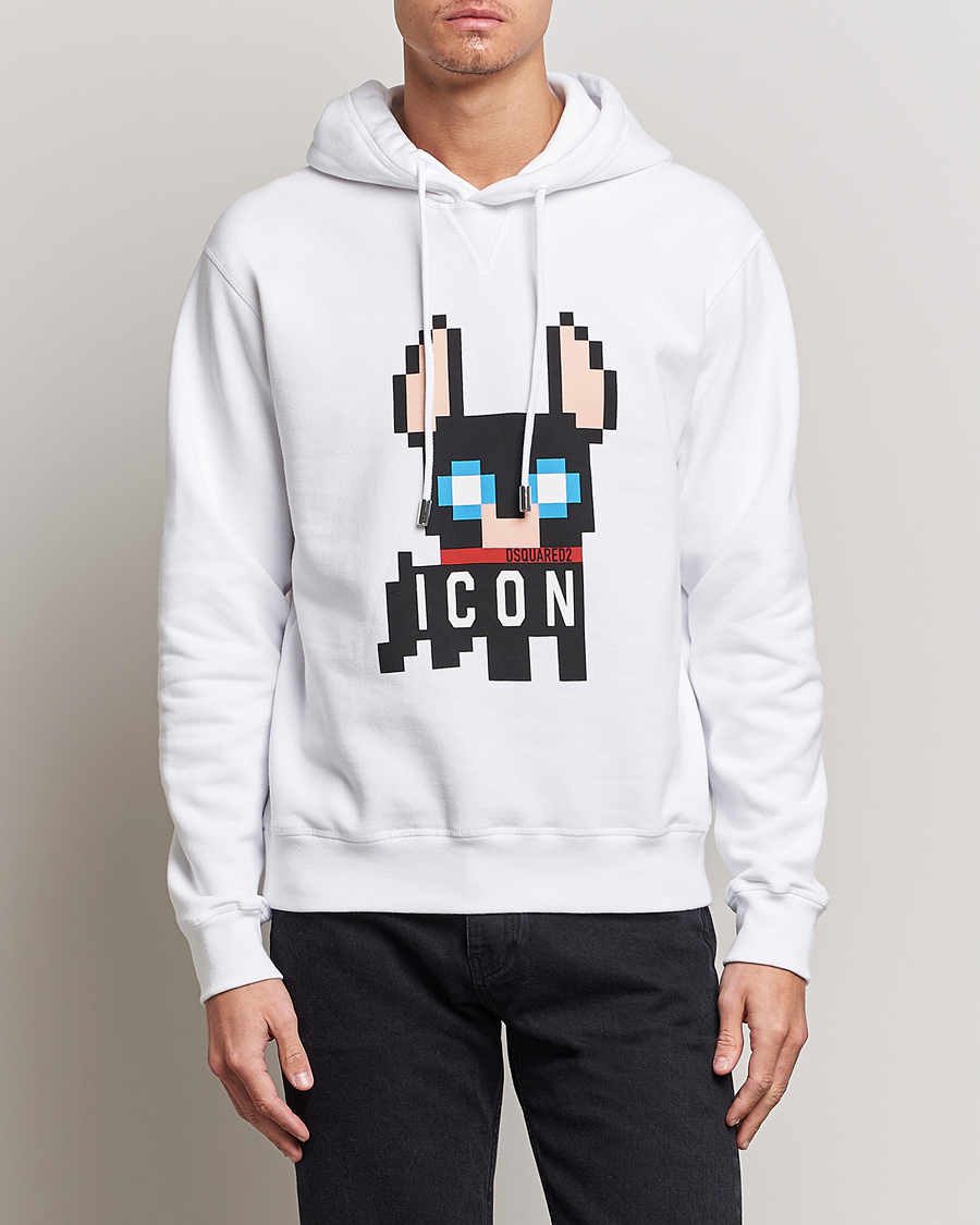 Mies |  | Dsquared2 | Cool Fit Ciro Hoodie White