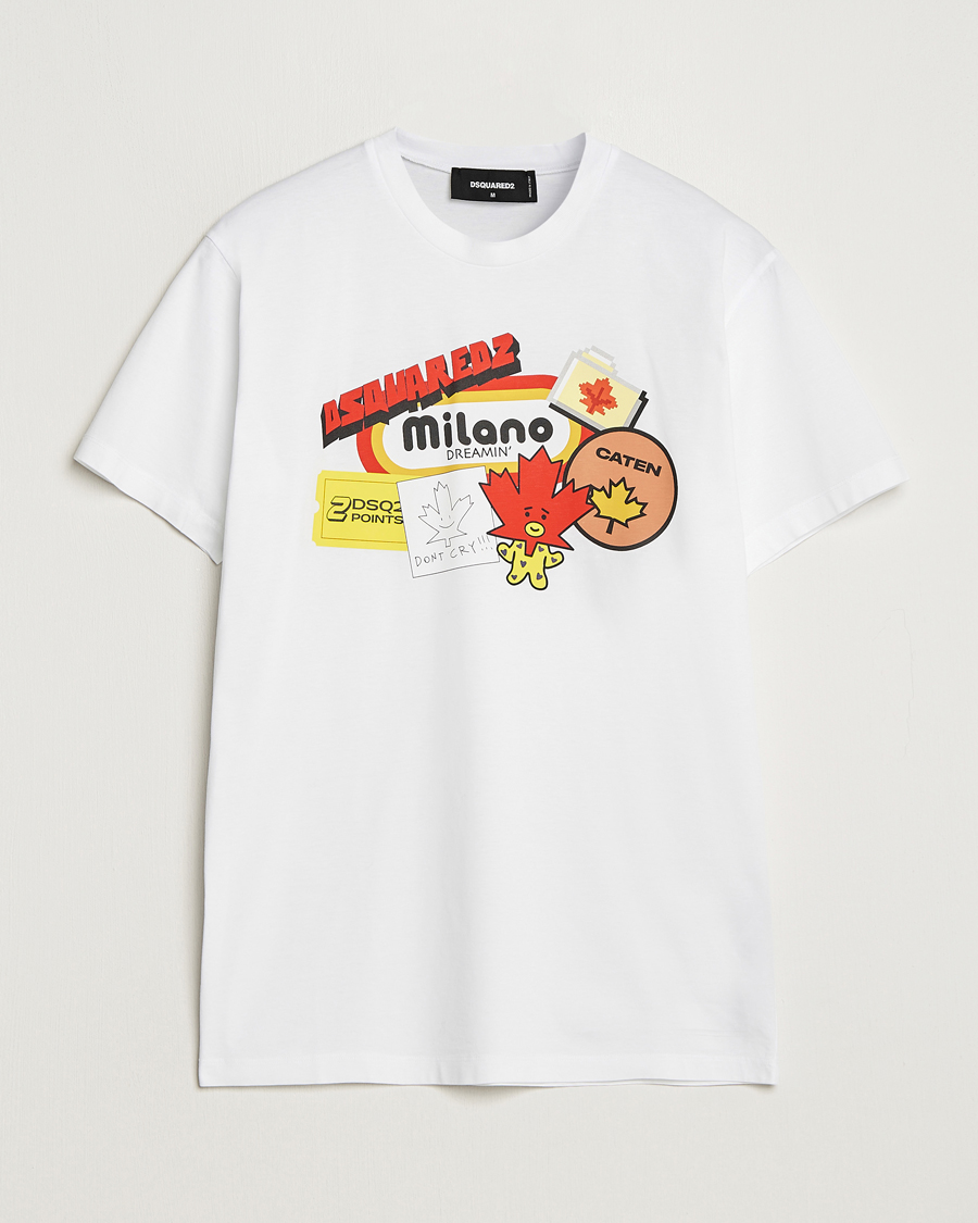 Mies | T-paidat | Dsquared2 | Cool Fit Crew Neck T-Shirt White
