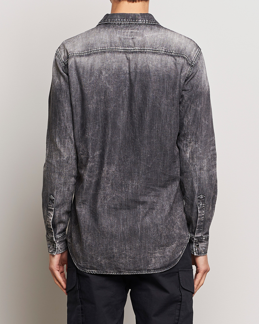 Mies | Kauluspaidat | Dsquared2 | Tab Collar Denim Shirt Washed Grey