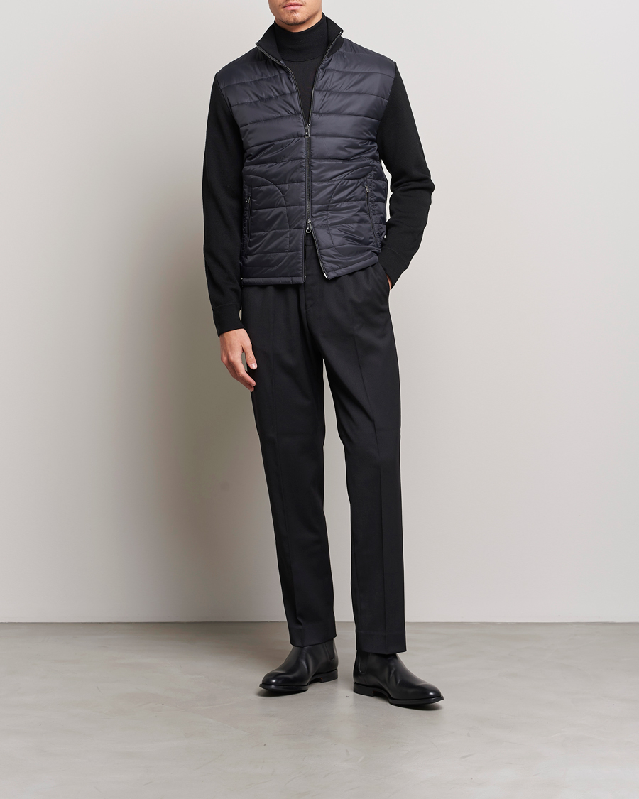 Mies | Takit | Ralph Lauren Purple Label | Hybrid Zip Jacket Black