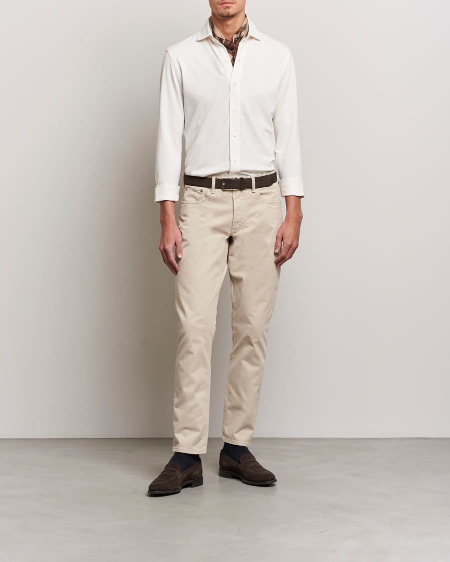 Mies | Housut | Ralph Lauren Purple Label | Slim Fit 5-Pocket Pants Sand