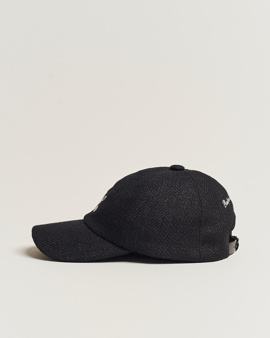 Mies | Asusteet | Ralph Lauren Purple Label | Linen/Silk Baseball Cap Black