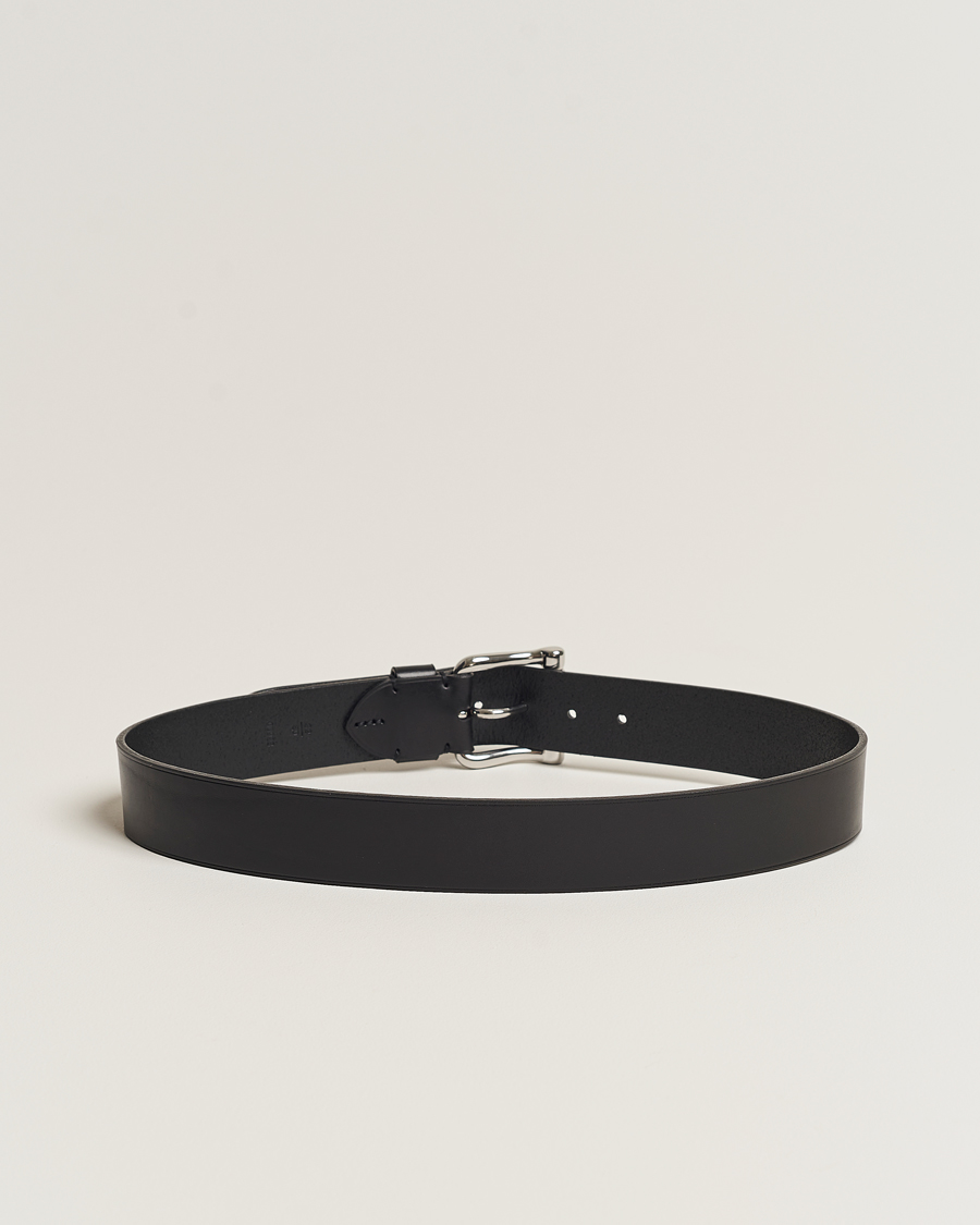 Mies | Ralph Lauren Purple Label Vachetta Roller Belt Black | Ralph Lauren Purple Label | Vachetta Roller Belt Black