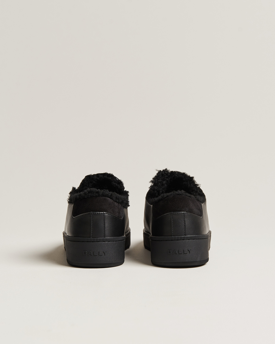 Mies | Bally Ryver Leather Shearling Sneaker Black | Bally | Ryver Leather Shearling Sneaker Black