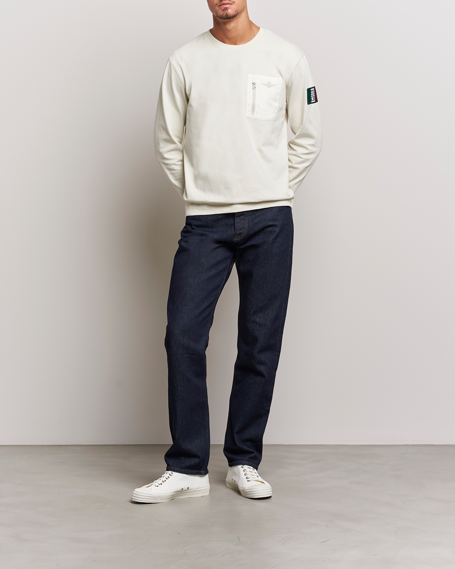 Mies | Puserot | Aeronautica Militare | Felpa Cotton Pocket Sweatshirt Ice Palace