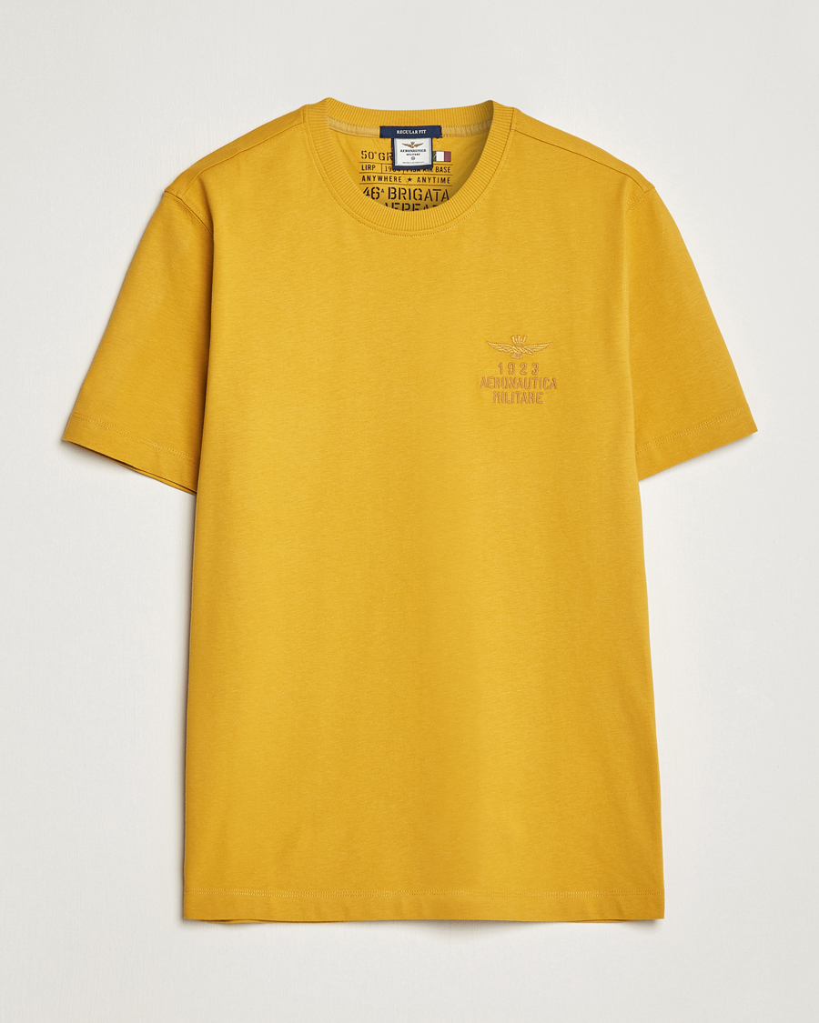 Mies | T-paidat | Aeronautica Militare | TS2129 Crew Neck T-Shirt Yellow
