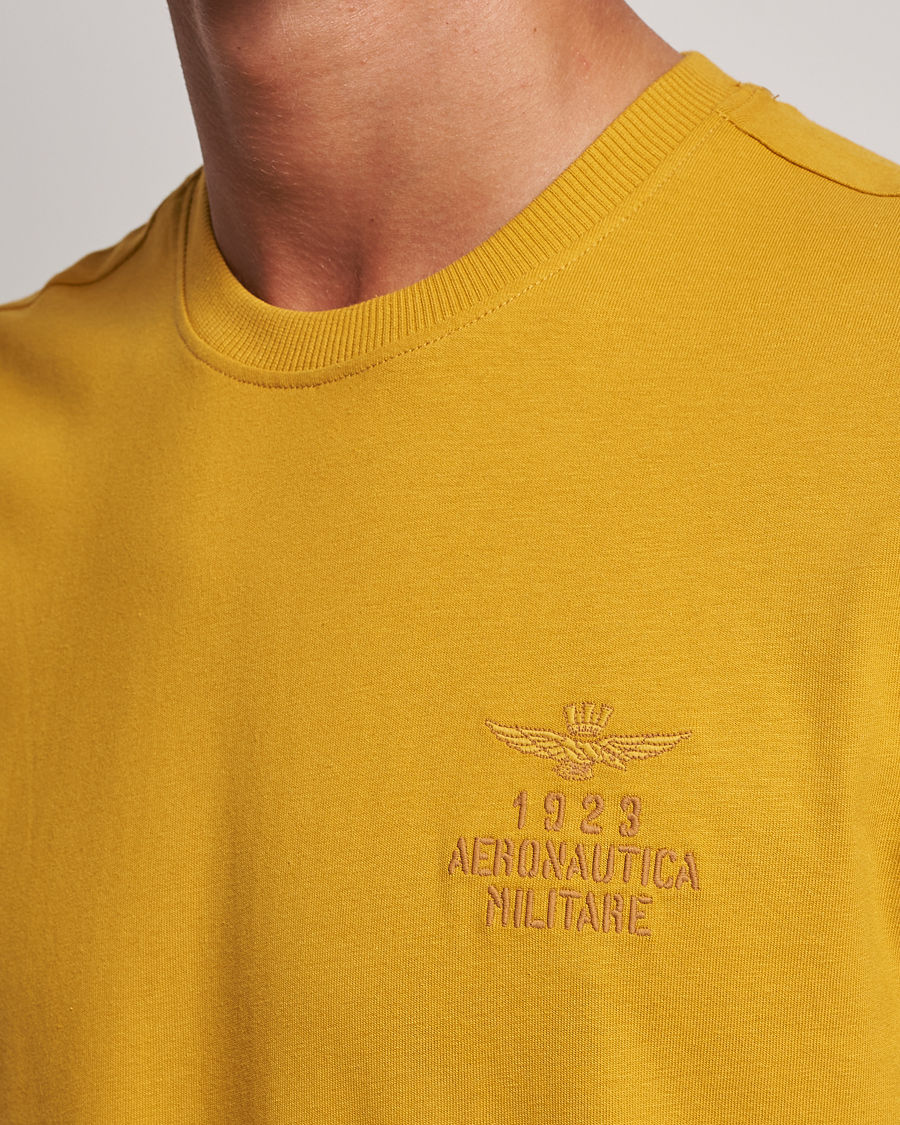 Mies | T-paidat | Aeronautica Militare | TS2129 Crew Neck T-Shirt Yellow