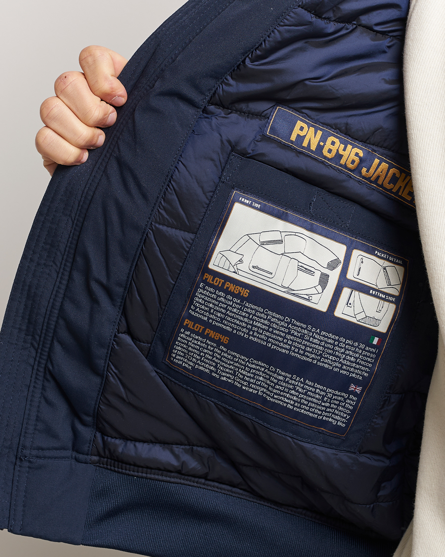 Mies | Takit | Aeronautica Militare | Padded Pilot Bomber Jacket Dark Blue