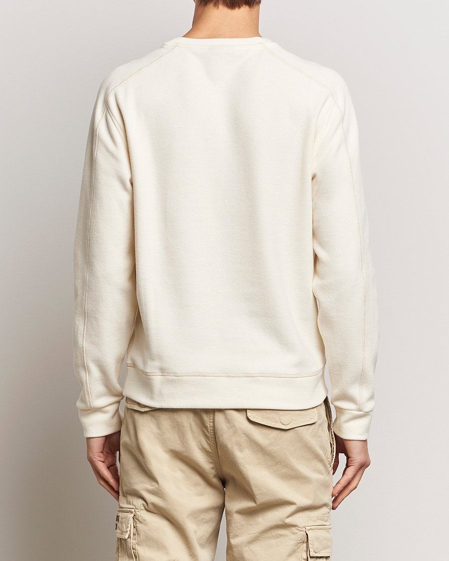 Mies | Puserot | Aeronautica Militare | Felpa Cotton Sweatshirt Cream White