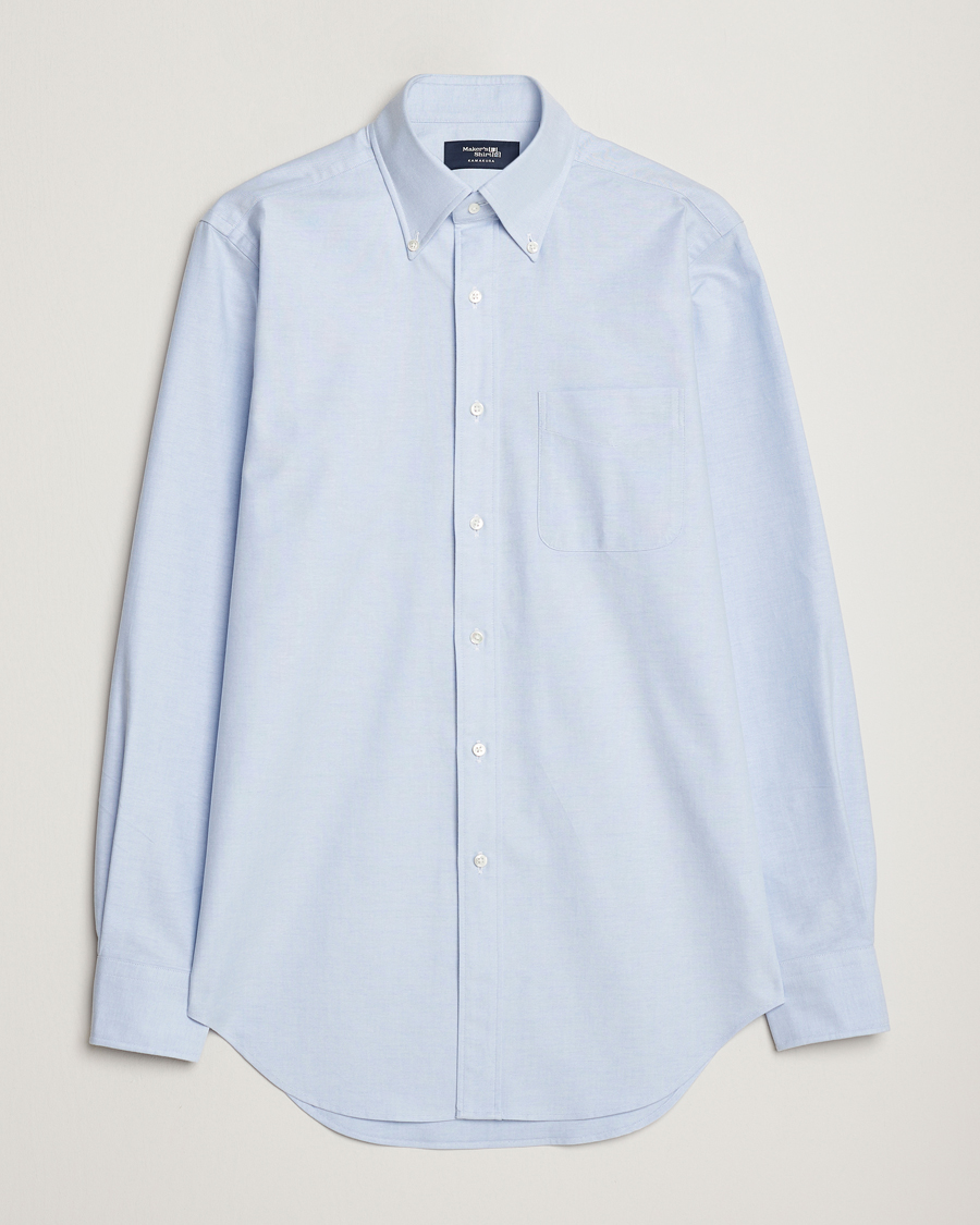 Mies | Kauluspaidat | Kamakura Shirts | Slim Fit Oxford BD Shirt Light Blue
