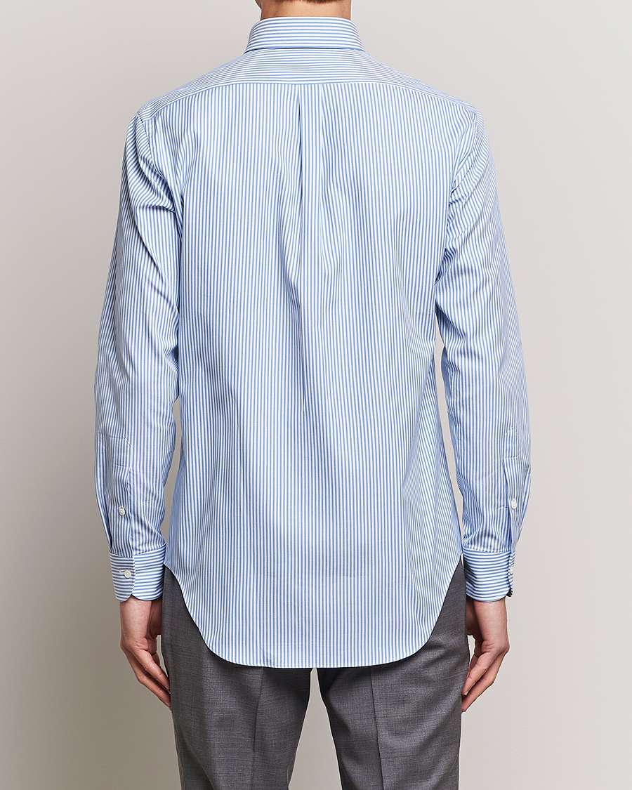 Mies | Kauluspaidat | Kamakura Shirts | Slim Fit Oxford BD Shirt Blue Bengal Stripe