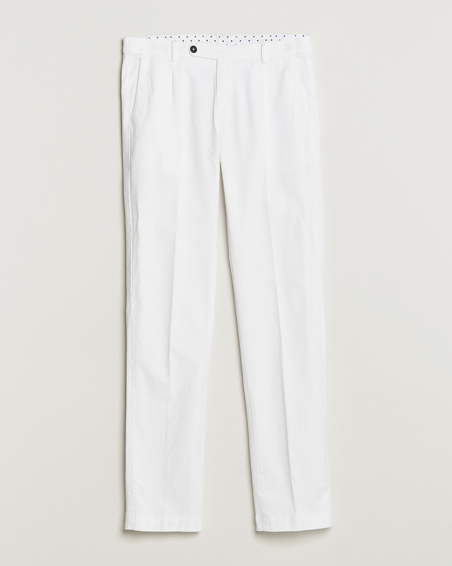 Mies |  | Massimo Alba | Ionio Cotton/Cashmere Trousers White