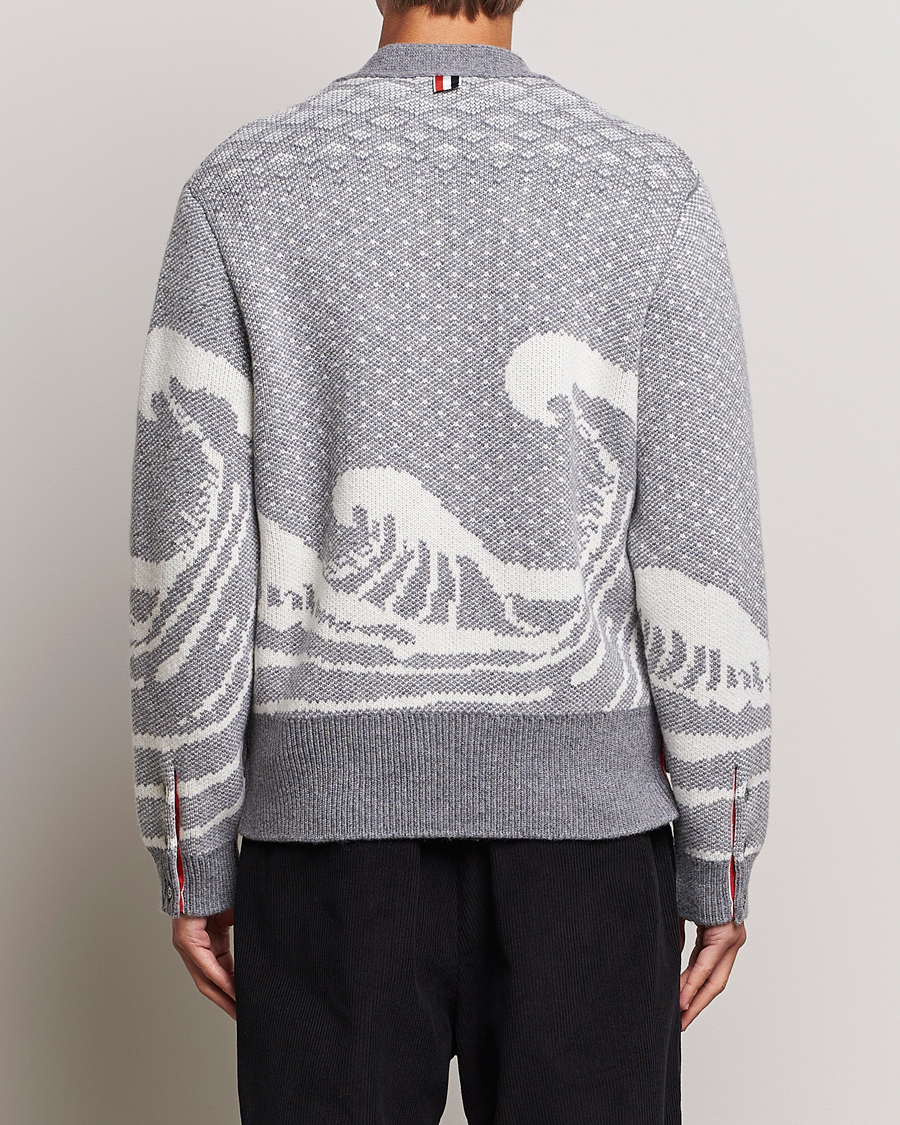 Mies | Puserot | Thom Browne | Fair Isle Jacquard Cardigan Grey