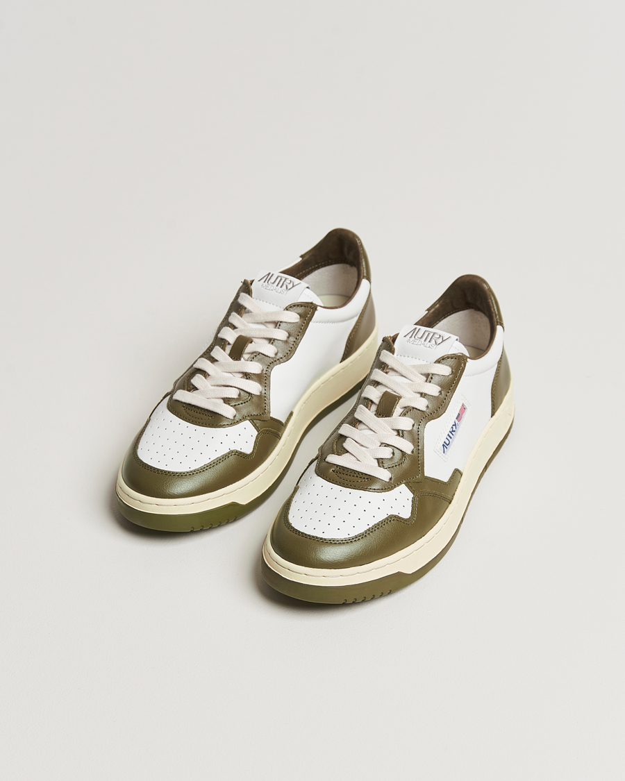 Mies | Tennarit | Autry | Medalist Low Bicolor Leather Sneaker Military Olive