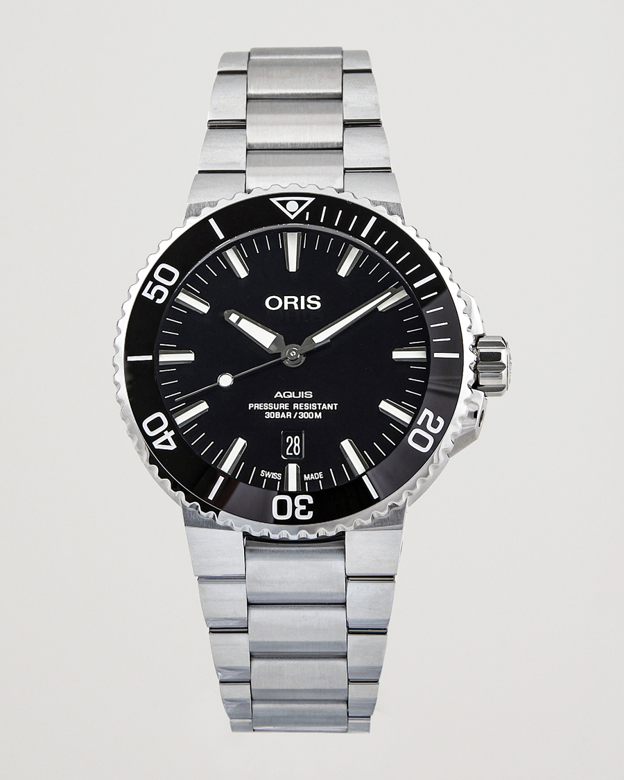 Mies |  | Oris | Aquis Date 43,5mm Polished Black