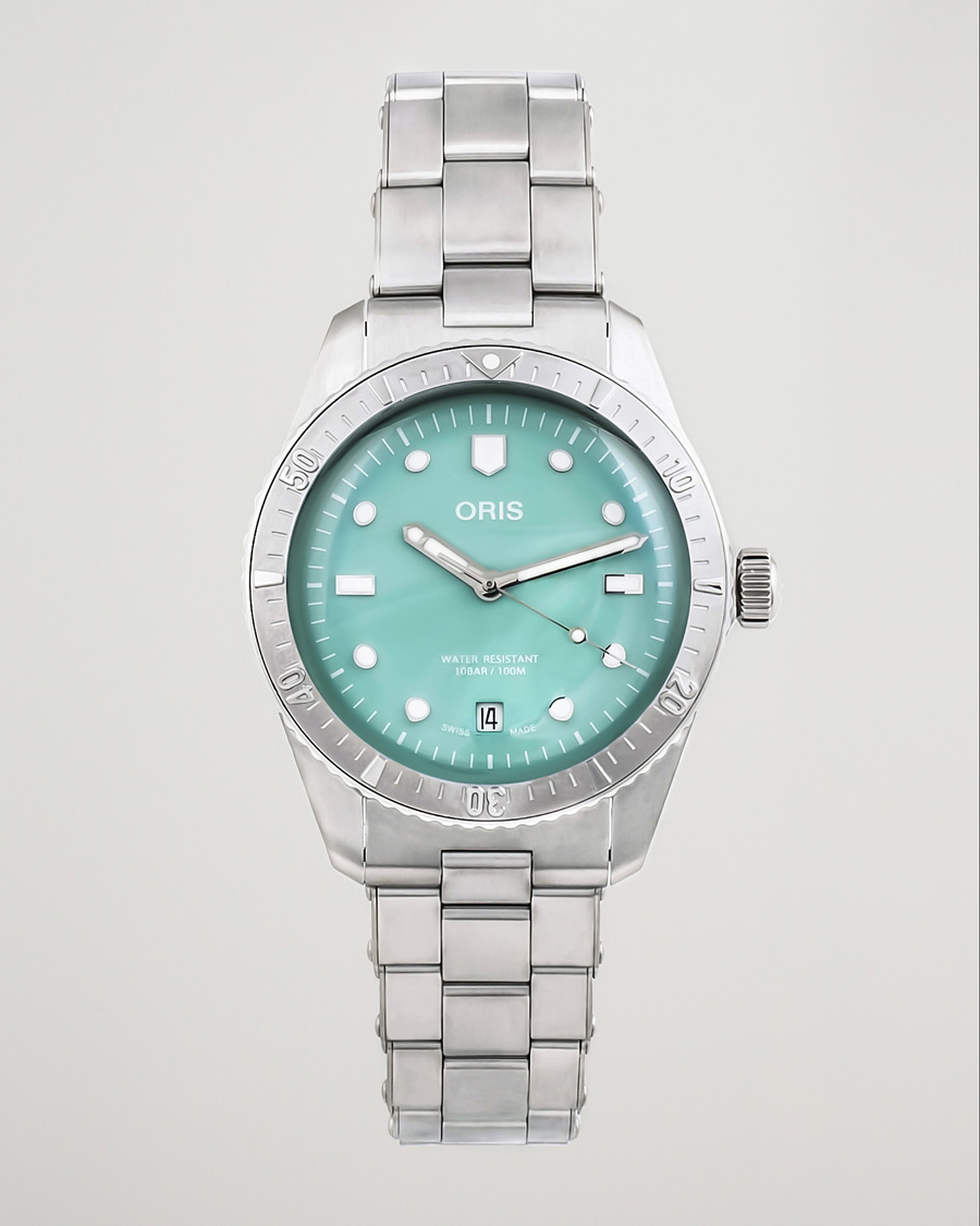 Mies | Oris Divers Sixty-Five 38,5mm Cotton Candy Light Green | Oris | Divers Sixty-Five 38,5mm Cotton Candy Light Green