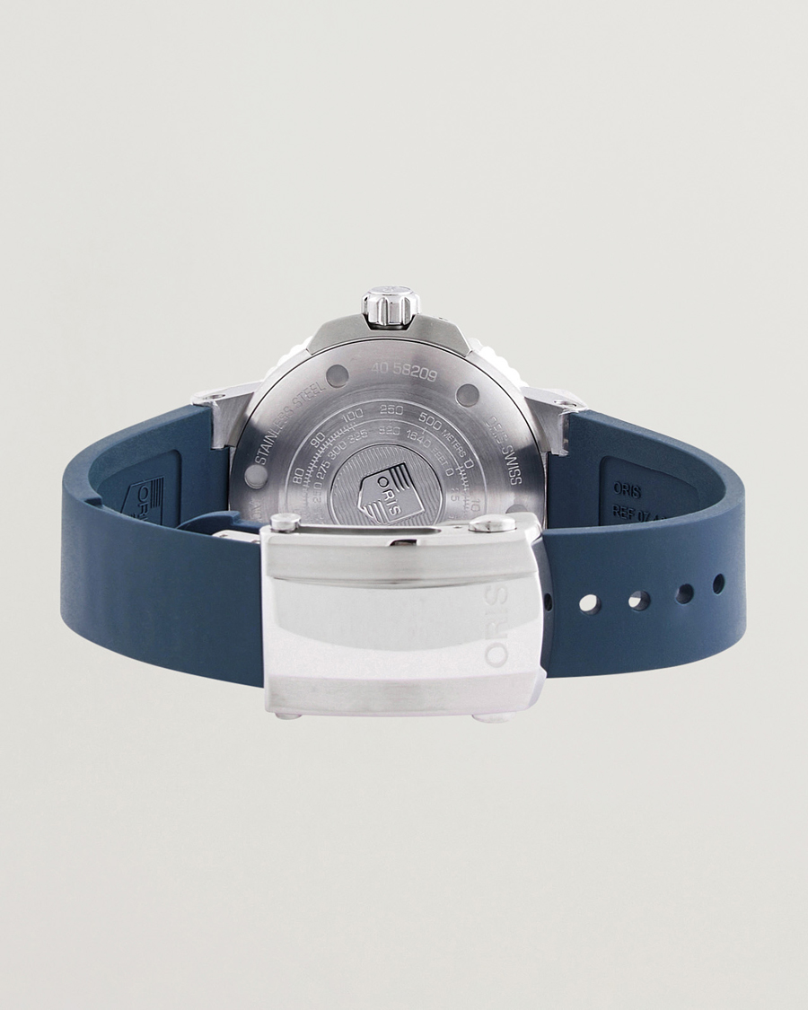 Mies | Oris Aquis Small Second 45,5mm Rubber Bracelet Blue | Oris | Aquis Small Second 45,5mm Rubber Bracelet Blue