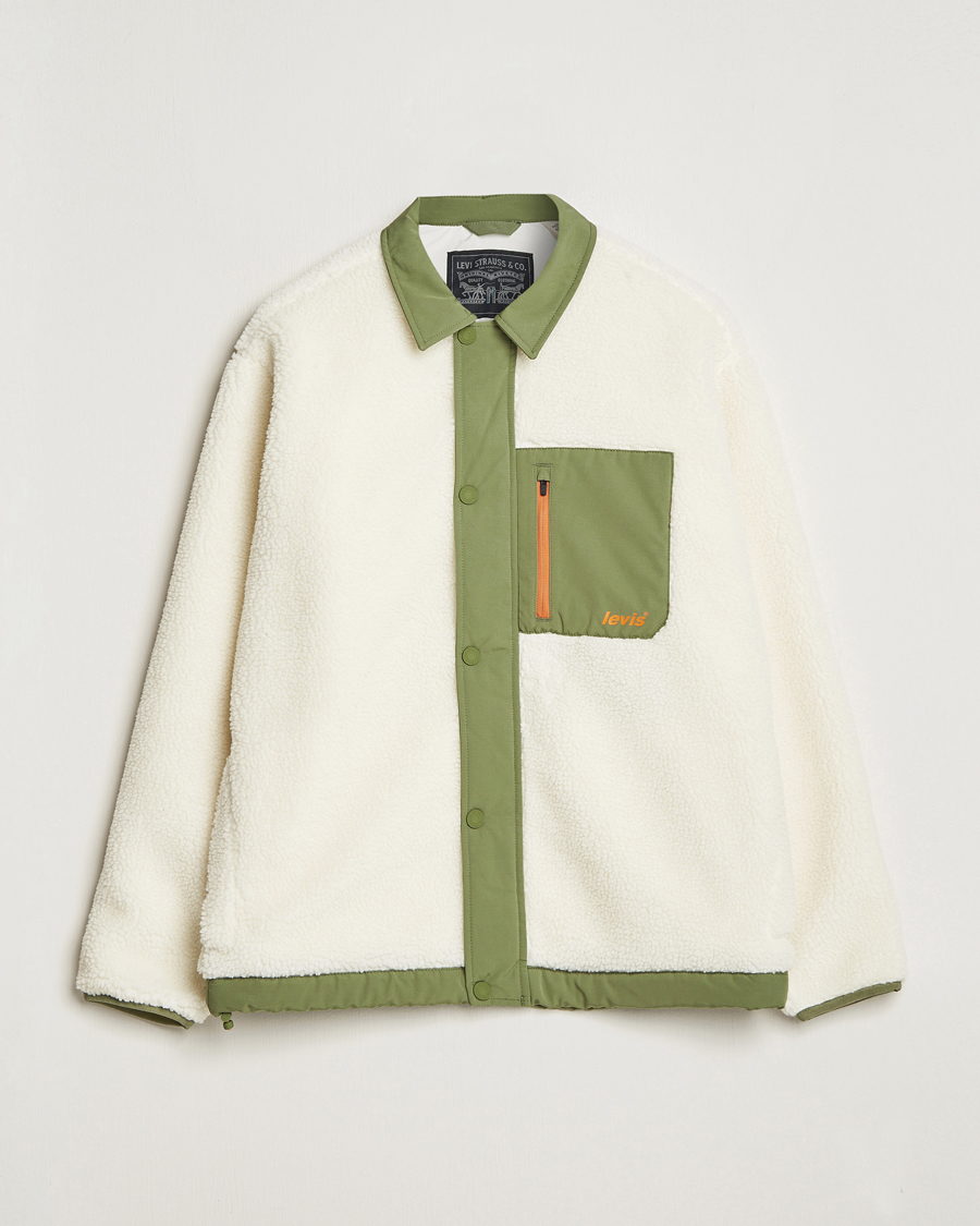 Mies | Puserot | Levi's | Buchanan Sherpa Jacket White/Green