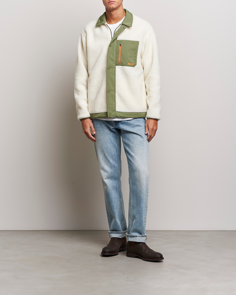 Mies | Puserot | Levi's | Buchanan Sherpa Jacket White/Green