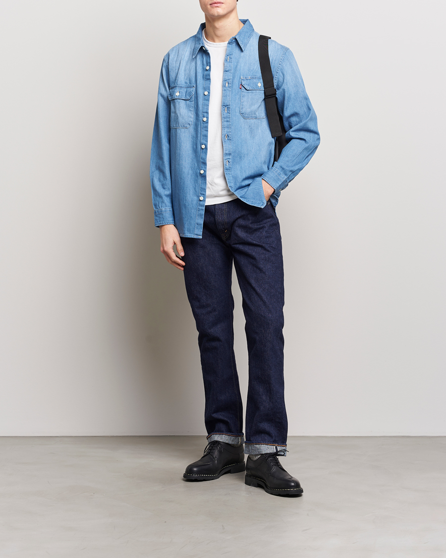 Mies | Kauluspaidat | Levi's | Jackson Worker Shirt Franklin Light Wash