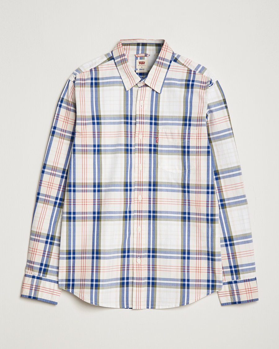 Mies | Kauluspaidat | Levi's | Sunset Pocket Shirt White/Beige