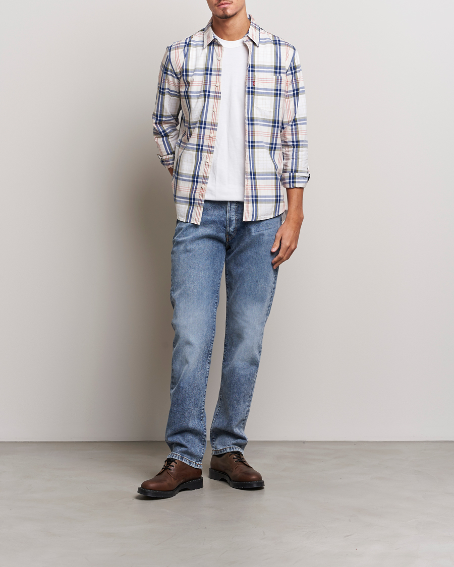 Mies | Kauluspaidat | Levi's | Sunset Pocket Shirt White/Beige