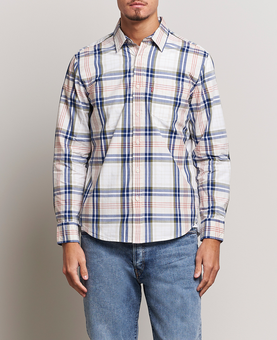 Mies | Kauluspaidat | Levi's | Sunset Pocket Shirt White/Beige