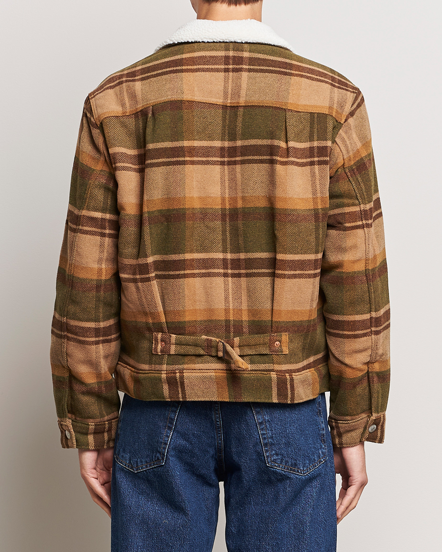 Mies | Takit | Levi's | Type I Checked Sherpa Trucker Winter Moss