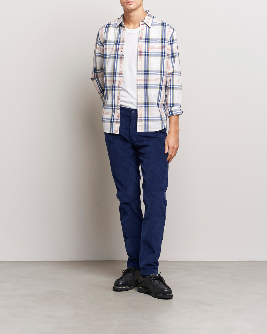 Mies | Housut | Levi's | Garment Dyed Stretch Corduroy Chino Ocean Cavern