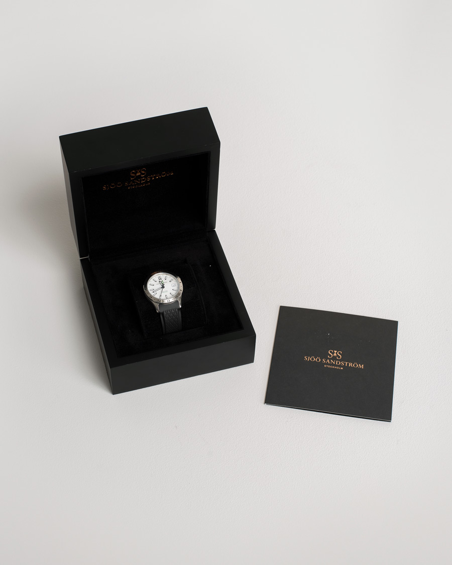 Mies | Sjöö Sandström Pre-Owned Royal Steel Worldtimer 36mm SS-1836-WT | Sjöö Sandström Pre-Owned | Royal Steel Worldtimer 36mm SS-1836-WT