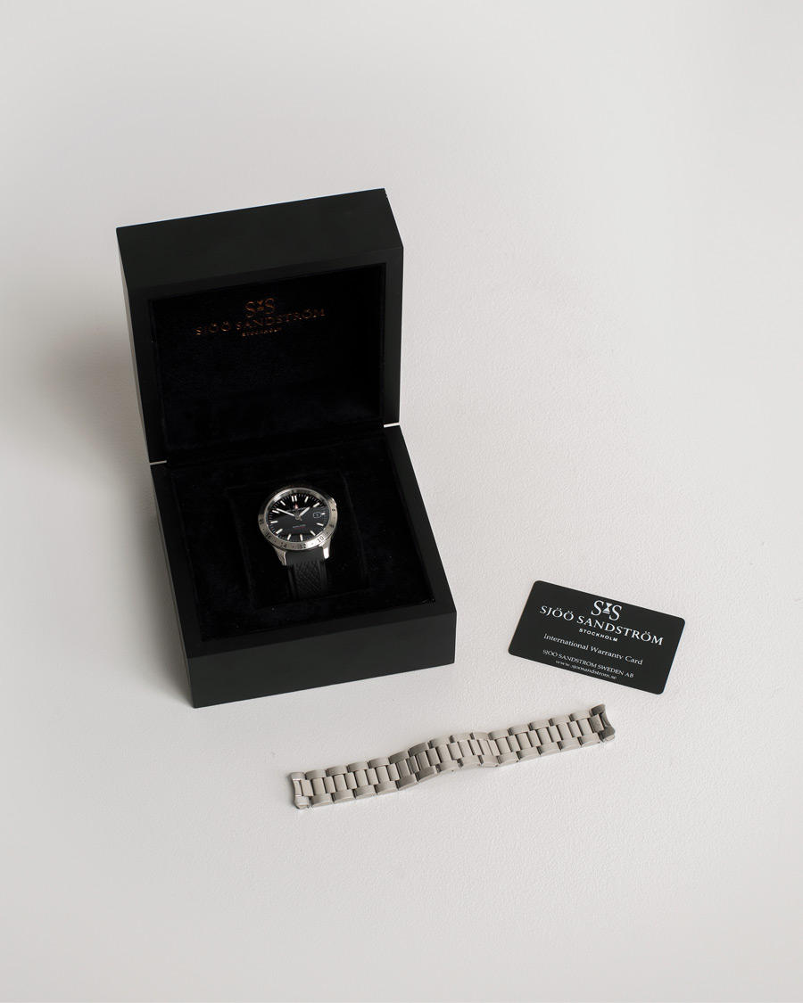 Mies | Sjöö Sandström Pre-Owned Royal Steel Worldtimer 41mm SS-1841-WT | Sjöö Sandström Pre-Owned | Royal Steel Worldtimer 41mm SS-1841-WT