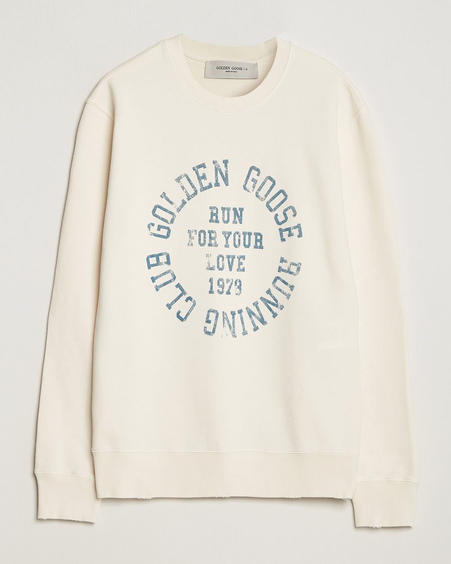 Mies | Puserot | Golden Goose | Deluxe Brand Running Club Sweatshirt Heritage White