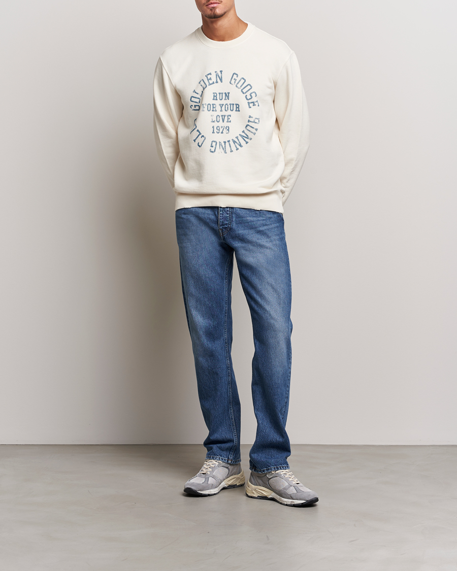 Mies | Puserot | Golden Goose | Deluxe Brand Running Club Sweatshirt Heritage White